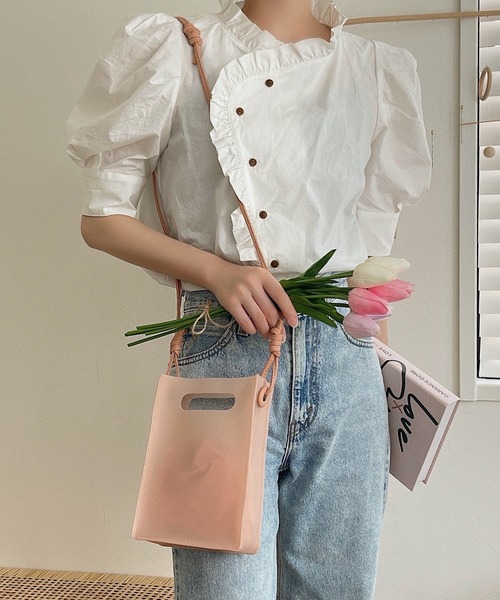 etade（エタード）の「【etade】sheer pvc 2way bag etda6（ショルダーバッグ・レディース・ホワイト/ブラック/ピンク・FREE）」の9枚目の写真