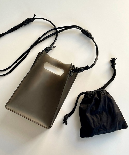 etade（エタード）の「【etade】sheer pvc 2way bag etda6（ショルダーバッグ・レディース・ホワイト/ブラック/ピンク・FREE）」の16枚目の写真