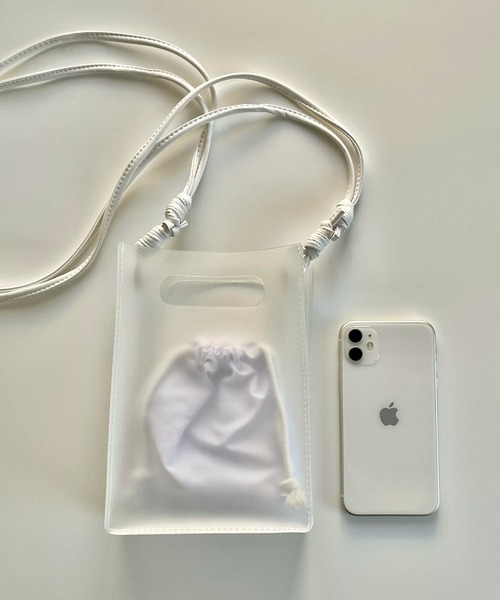 etade（エタード）の「【etade】sheer pvc 2way bag etda6（ショルダーバッグ・レディース・ホワイト/ブラック/ピンク・FREE）」の20枚目の写真