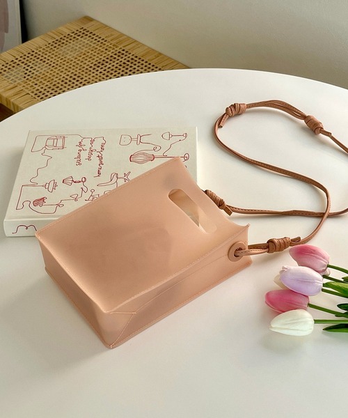 etade（エタード）の「【etade】sheer pvc 2way bag etda6（ショルダーバッグ・レディース・ホワイト/ブラック/ピンク・FREE）」の11枚目の写真