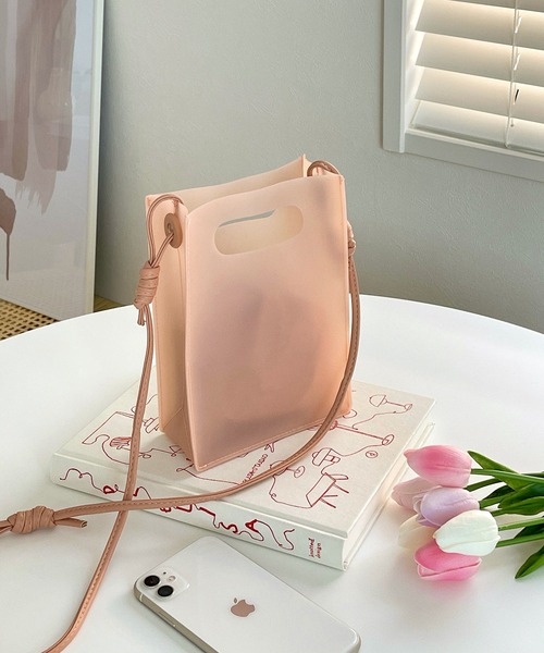 etade（エタード）の「【etade】sheer pvc 2way bag etda6（ショルダーバッグ・レディース・ホワイト/ブラック/ピンク・FREE）」の12枚目の写真