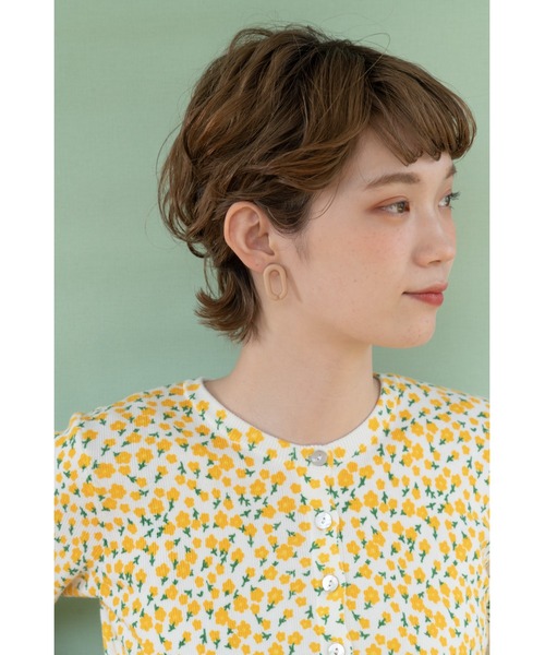 CHACO (FLOWER ACCESSORY)(チャコ)の「CHACO/Oピアス(ピアス(両耳用)・レディース・ベージュ/ブラウン・FREE)」の8枚目の写真