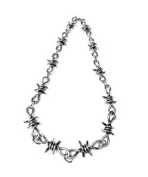 XU（エックスユー）の「【Never mind the XU】barbed wire necklace / 【ネバーマインド ザ エックスユー】バーブドワイヤーネックレスブレスレットウォレットチェーンシルバーネックレス（ネックレス）」