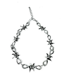 XU（エックスユー）の「【Never mind the XU】barbed wire necklace / 【ネバーマインド ザ エックスユー】バーブドワイヤーネックレスブレスレットウォレットチェーンシルバーネックレス（ネックレス）」