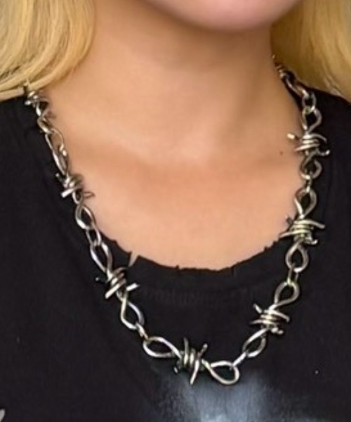 XU(エックスユー)の「【Never mind the XU】barbed wire necklace / 【ネバーマインド ザ エックスユー】バーブドワイヤーネックレスブレスレットウォレットチェーンシルバーネックレス(ネックレス・メンズ・シルバー系1/シルバー系2・SMALL/LARGE)」の20枚目の写真