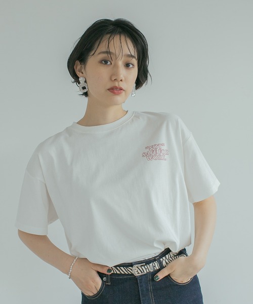 PAGEBOY（ページボーイ）の「ヴィンテージロゴTシャツ（Tシャツ/カットソー・レディース・ブラック/オフホワイト/オートミール・FREE）」の15枚目の写真