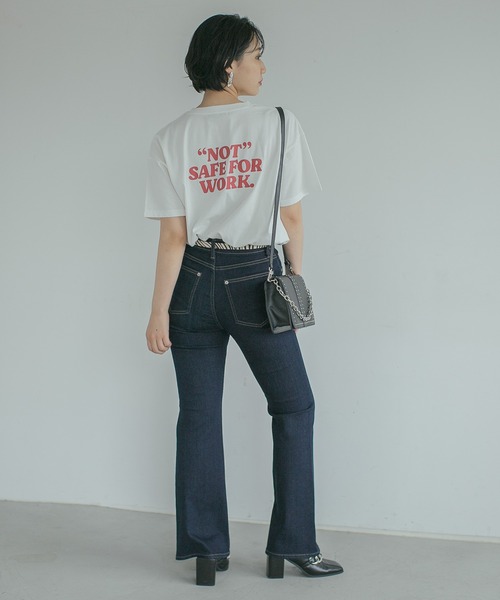 PAGEBOY（ページボーイ）の「ヴィンテージロゴTシャツ（Tシャツ/カットソー・レディース・ブラック/オフホワイト/オートミール・FREE）」の16枚目の写真