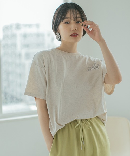 PAGEBOY（ページボーイ）の「ヴィンテージロゴTシャツ（Tシャツ/カットソー・レディース・ブラック/オフホワイト/オートミール・FREE）」の21枚目の写真