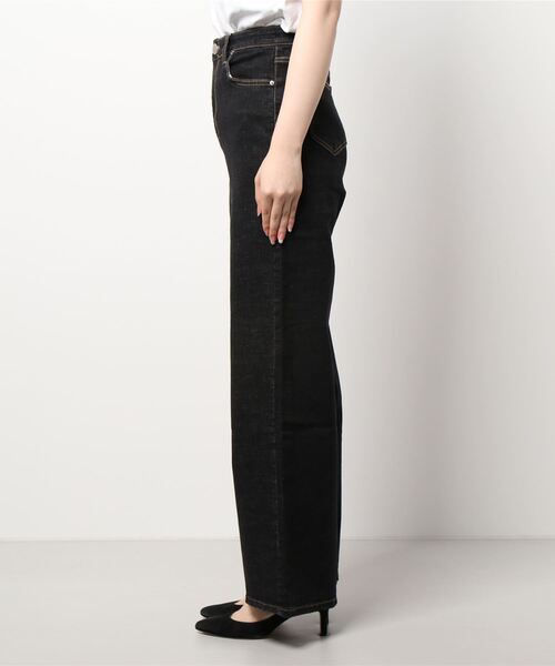 Bou Jeloud（ブージュルード）の「ハイウエストワイドデニム（デニムパンツ・レディース・インディゴブルー/ブラック・38/40/36）」の5枚目の写真
