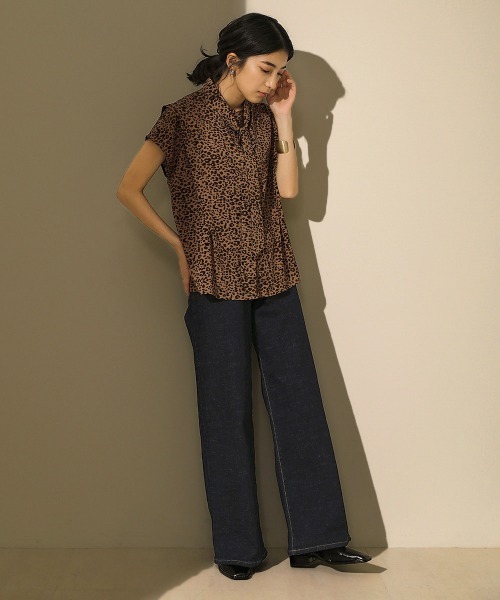 Bou Jeloud（ブージュルード）の「ハイウエストワイドデニム（デニムパンツ・レディース・インディゴブルー/ブラック・38/40/36）」の14枚目の写真