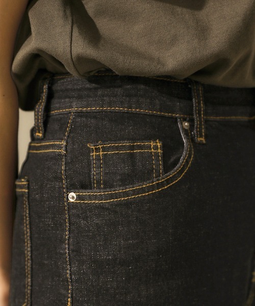 Bou Jeloud（ブージュルード）の「ハイウエストワイドデニム（デニムパンツ・レディース・インディゴブルー/ブラック・38/40/36）」の15枚目の写真