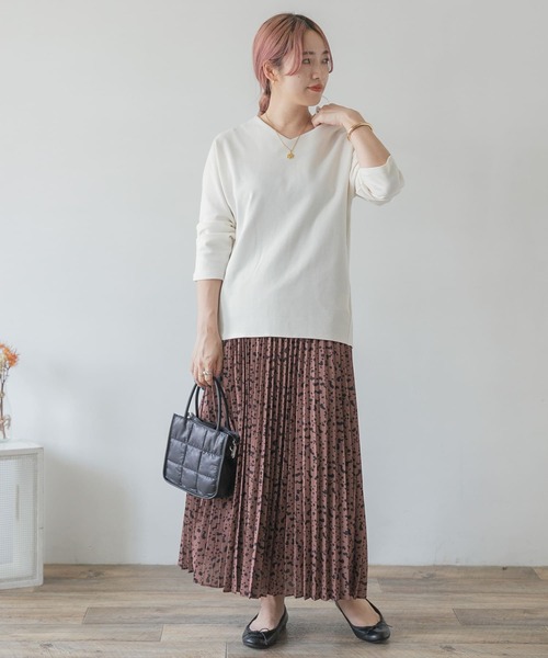 ITEMS URBANRESEARCH（アイテムズ アーバンリサーチ）の「レオパードプリーツスカート（スカート・レディース・ブラウン/ベージュ/ブラック・FREE）」の6枚目の写真