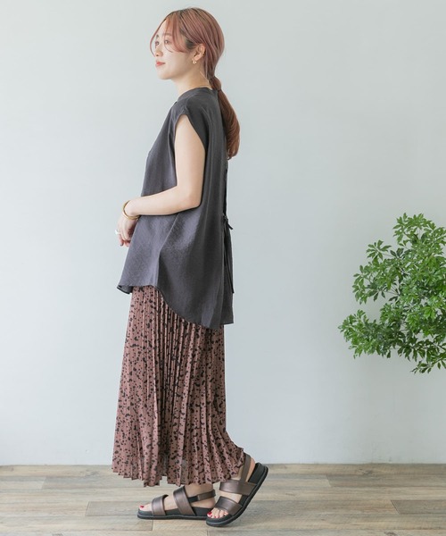 ITEMS URBANRESEARCH（アイテムズ アーバンリサーチ）の「レオパードプリーツスカート（スカート・レディース・ブラウン/ベージュ/ブラック・FREE）」の13枚目の写真