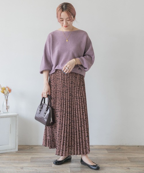 ITEMS URBANRESEARCH（アイテムズ アーバンリサーチ）の「レオパードプリーツスカート（スカート・レディース・ブラウン/ベージュ/ブラック・FREE）」の15枚目の写真