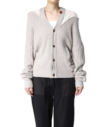 【Maison MIHARA YASUHIRO】 シースルーパネルカーディガン/See Through Panel Cardigan