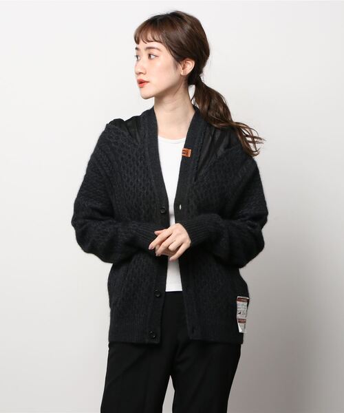 Maison MIHARA YASUHIRO(メゾンミハラヤスヒロ)の「【Maison MIHARA YASUHIRO】 シースルーパネルカーディガン/See Through Panel Cardigan(カーディガン/ボレロ・レディース・グレー/ブラック・FREE)」の14枚目の写真