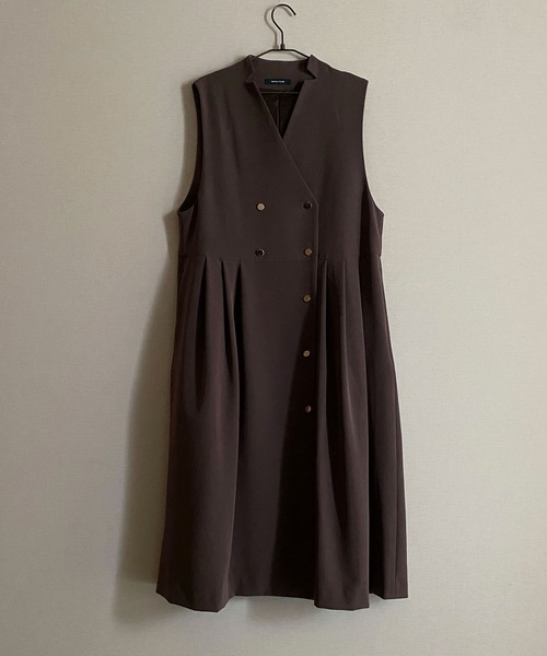 NICOLE CLUB(ニコル クラブ)の「【NICOLE CLUB】ノースリーブワンピース(ワンピース・レディース・ブラック/ブラウン・M)」の14枚目の写真