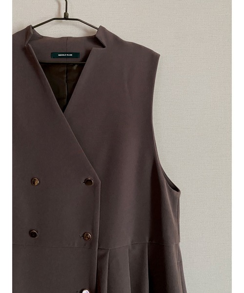 NICOLE CLUB(ニコル クラブ)の「【NICOLE CLUB】ノースリーブワンピース(ワンピース・レディース・ブラック/ブラウン・M)」の16枚目の写真