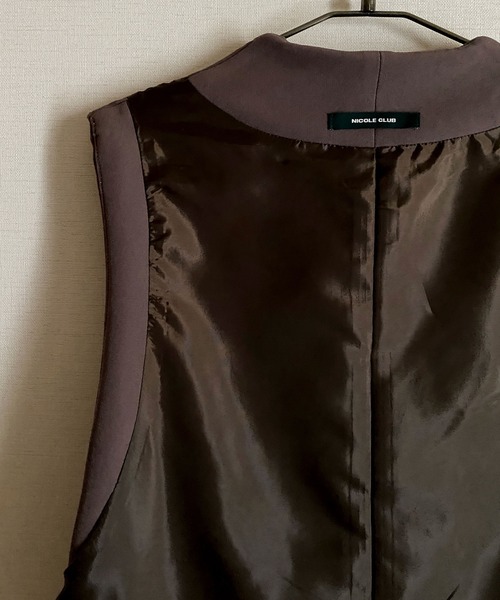 NICOLE CLUB(ニコル クラブ)の「【NICOLE CLUB】ノースリーブワンピース(ワンピース・レディース・ブラック/ブラウン・M)」の18枚目の写真