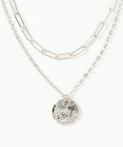 natural couture（ナチュラルクチュール）の「メタルプレートネックレス（ネックレス・レディース・ゴールド/シルバー・FREE）」の9枚目の写真