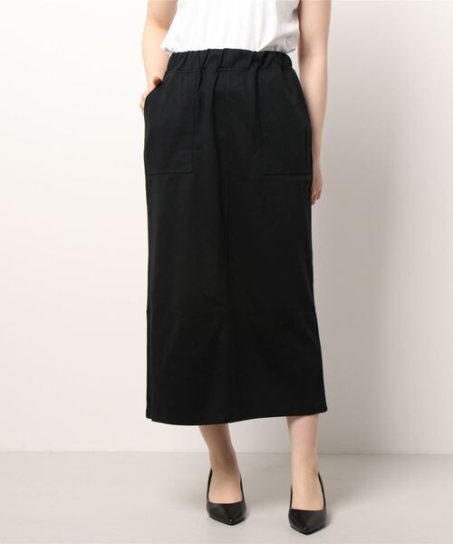 Lugnoncure（ルノンキュール）の「◎ポンチスカート（スカート・レディース・カーキ/ブラック/ベージュ・ﾌﾘ-）」の6枚目の写真