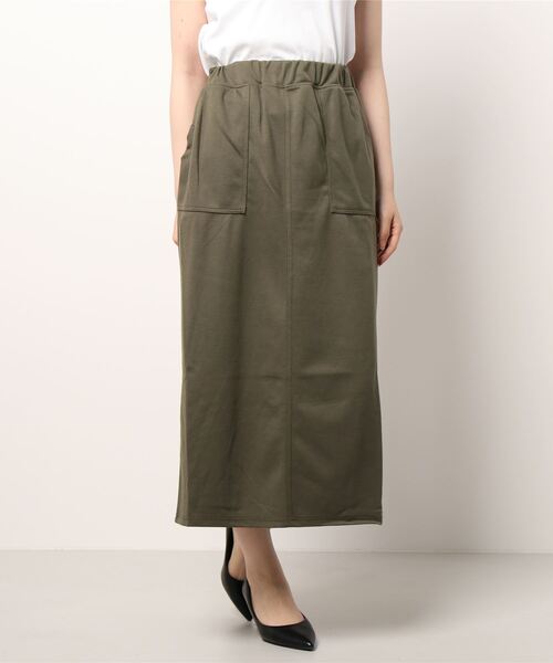 Lugnoncure（ルノンキュール）の「◎ポンチスカート（スカート・レディース・カーキ/ブラック/ベージュ・ﾌﾘ-）」の8枚目の写真