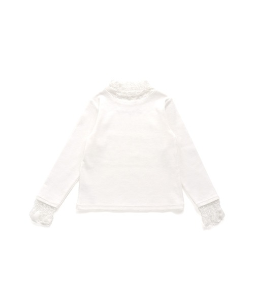 SISTER JENNI（SISTER JENNI）の「レースレイヤード風テレコトップス（Tシャツ/カットソー・キッズ・ブラック/ピンク/オフホワイト・160cm/140cm/150cm/130cm）」の8枚目の写真