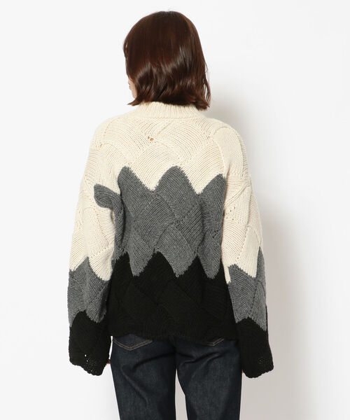 ottod'Ame（オットダム）の「ottod'Ame/オットダム/グラデーションニット（ニット/セーター・レディース・グレー・SMALL）」の2枚目の写真