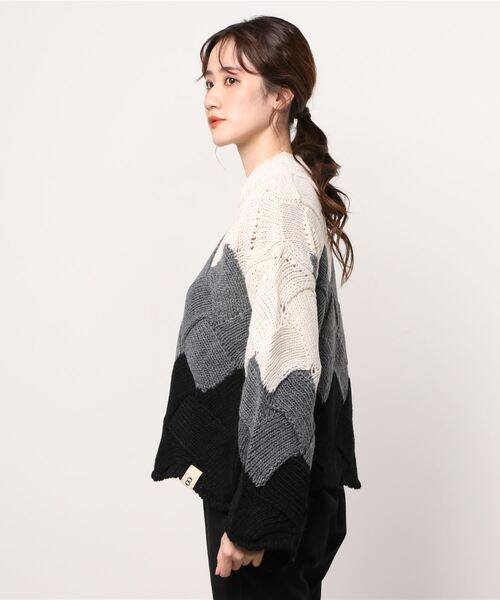 ottod'Ame（オットダム）の「ottod'Ame/オットダム/グラデーションニット（ニット/セーター・レディース・グレー・SMALL）」の12枚目の写真