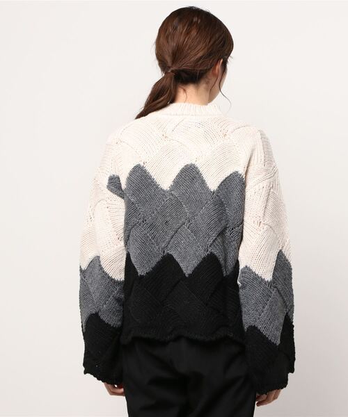 ottod'Ame（オットダム）の「ottod'Ame/オットダム/グラデーションニット（ニット/セーター・レディース・グレー・SMALL）」の13枚目の写真