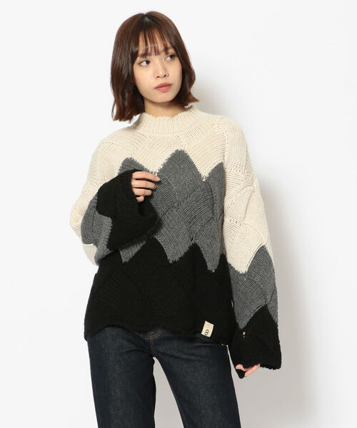 ottod'Ame（オットダム）の「ottod'Ame/オットダム/グラデーションニット（ニット/セーター・レディース・グレー・SMALL）」の14枚目の写真