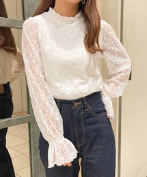 apres jour | ハイネックレーストップス【ZOZOTOWN限定アイテム】(シャツ/ブラウス)