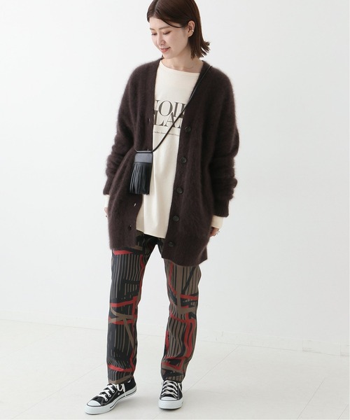 Spick & Span(スピックアンドスパン)の「NOIRE BLANC ロゴロングT◆(Tシャツ/カットソー・レディース・チャコールグレー/グレー/アイボリー・FREE)」の12枚目の写真