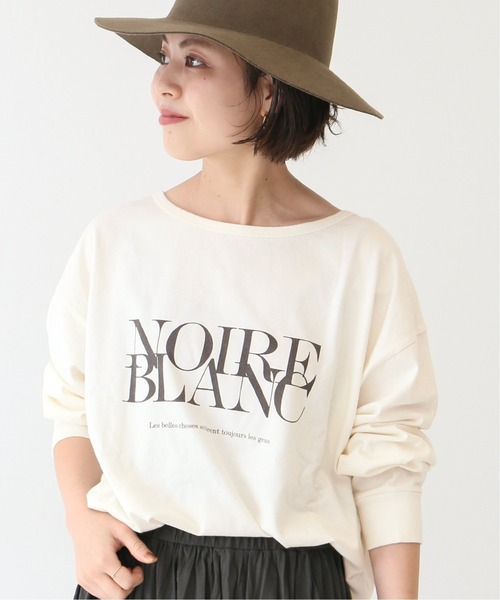 Spick & Span(スピックアンドスパン)の「NOIRE BLANC ロゴロングT◆(Tシャツ/カットソー・レディース・チャコールグレー/グレー/アイボリー・FREE)」の19枚目の写真