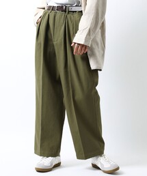 FREAK'S STORE | WEB限定 MACOBER×FREAK'S STORE/マコバー 別注 ワイドシルエット 2タックスラックス/セットアップ対応(スラックス)