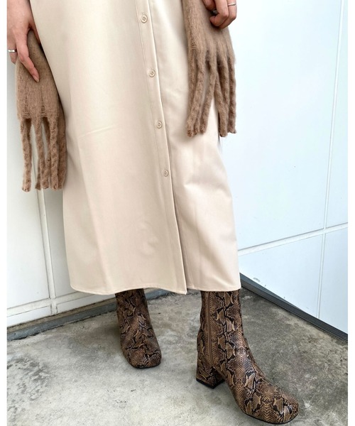 MLI'A（エムリア）の「レイヤーロングシャツ／ワンピース（ワンピース・レディース・グリーン/ブラック/ライトベージュ・M）」の19枚目の写真