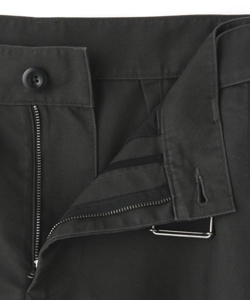 新品タグ MHL. ワイドパンツ SOFT DENSE COTTON 黒 M 2 earth_eco_loco ワイドパンツ レディース 8分丈 9番手リネン 麻