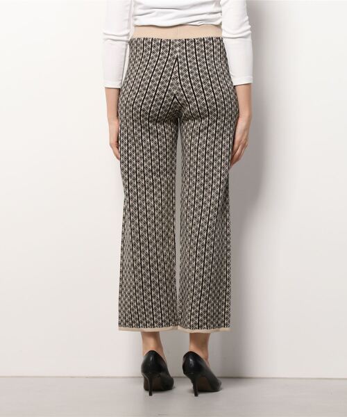 Per sist ence(パーシエンス)の「Per sist ence/パーシエンス ジャカードニットパンツ(その他パンツ・レディース・ベージュ/ブラック/ブラウン・FREE)」の4枚目の写真