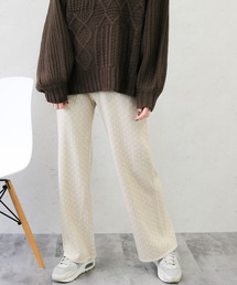 Per sist ence/パーシエンス　ジャカードニットパンツ