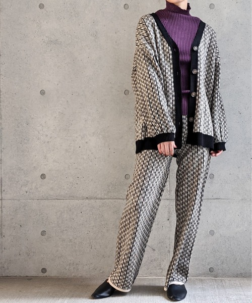 Per sist ence(パーシエンス)の「Per sist ence/パーシエンス ジャカードニットパンツ(その他パンツ・レディース・ベージュ/ブラック/ブラウン・FREE)」の12枚目の写真