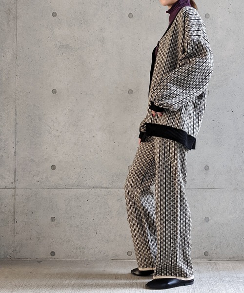 Per sist ence(パーシエンス)の「Per sist ence/パーシエンス ジャカードニットパンツ(その他パンツ・レディース・ベージュ/ブラック/ブラウン・FREE)」の14枚目の写真