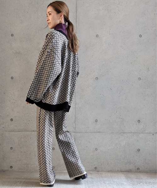 Per sist ence(パーシエンス)の「Per sist ence/パーシエンス ジャカードニットパンツ(その他パンツ・レディース・ベージュ/ブラック/ブラウン・FREE)」の15枚目の写真