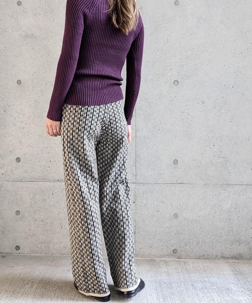 Per sist ence(パーシエンス)の「Per sist ence/パーシエンス ジャカードニットパンツ(その他パンツ・レディース・ベージュ/ブラック/ブラウン・FREE)」の20枚目の写真