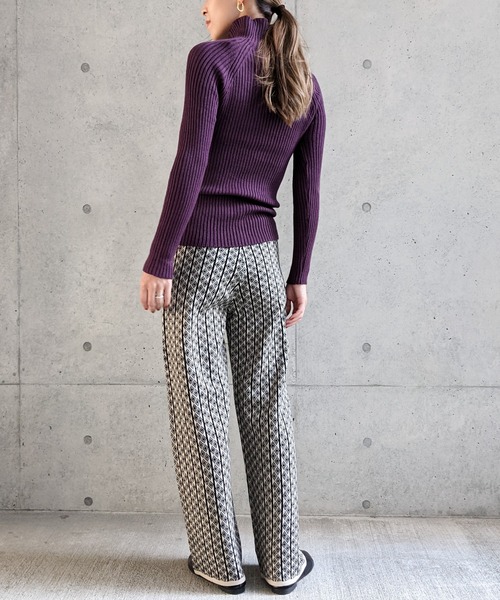 Per sist ence(パーシエンス)の「Per sist ence/パーシエンス ジャカードニットパンツ(その他パンツ・レディース・ベージュ/ブラック/ブラウン・FREE)」の21枚目の写真