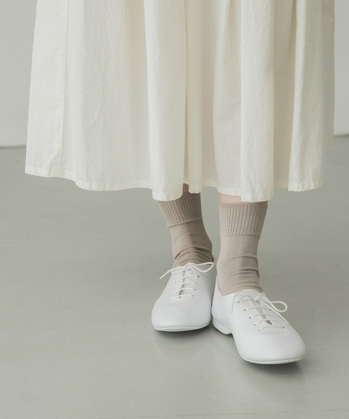 かぐれ（カグレ）の「シルクリブソックス（ソックス/靴下・レディース・ベージュ系その他/グリーン系その他/ブラック/ダークグレー/アイボリー・FREE）」の4枚目の写真