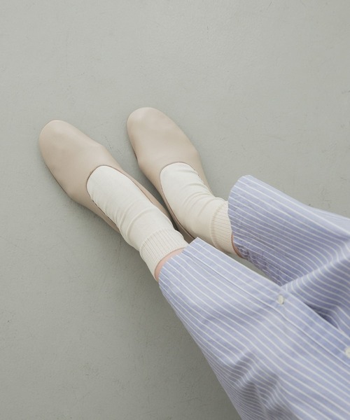 かぐれ（カグレ）の「シルクリブソックス（ソックス/靴下・レディース・ベージュ系その他/グリーン系その他/ブラック/ダークグレー/アイボリー・FREE）」の2枚目の写真