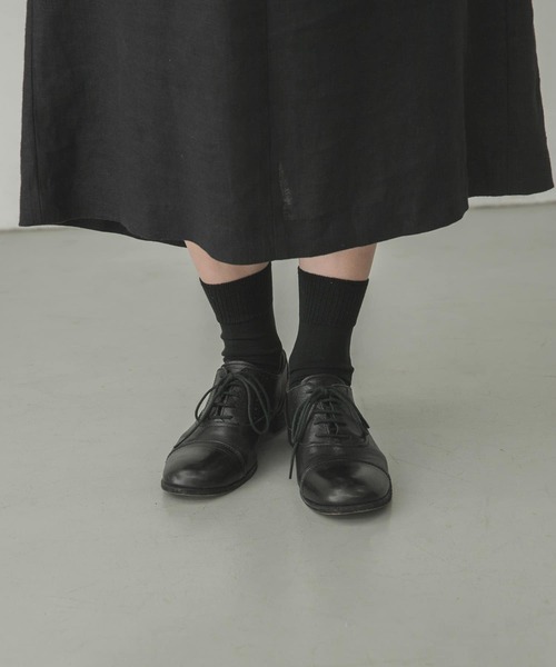 かぐれ（カグレ）の「シルクリブソックス（ソックス/靴下・レディース・ベージュ系その他/グリーン系その他/ブラック/ダークグレー/アイボリー・FREE）」の3枚目の写真