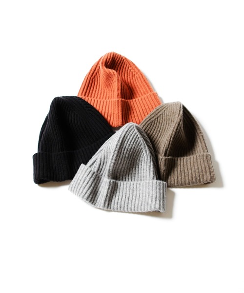 MEN'S BIGI(メンズビギ)の「ウールニットキャップ(ニットキャップ/ビーニー・メンズ・オレンジ/ブラウン/グレー/ブラック・FREE)」の10枚目の写真