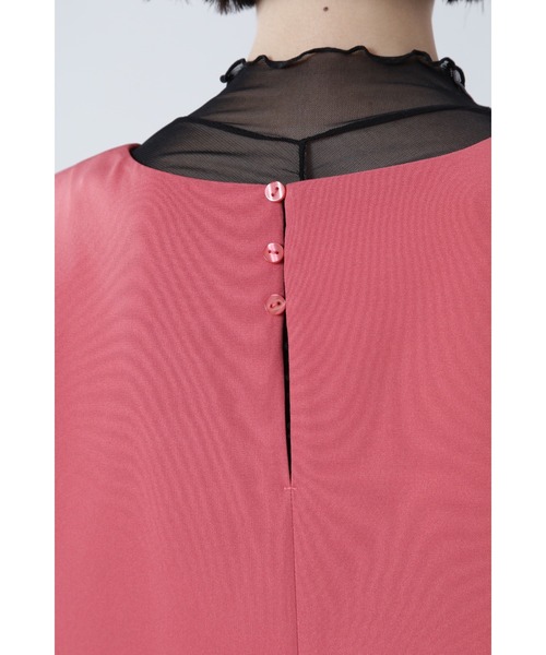 ROSE BUD（ローズバッド）の「Vネックジャンパースカート（ワンピース・レディース・ブラック/ピンク・FREE）」の15枚目の写真