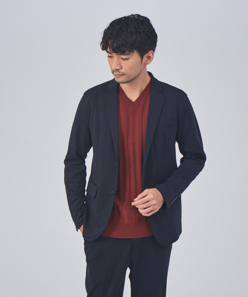 ABAHOUSE GRAY（アバハウスグレイ）の「【セットアップ対応】CASTELLO11 ポンチ ジャケット（テーラードジャケット・メンズ・ブルー系その他/グレー系その他/モカ/グレー系その他2/ネイビー・48/46/50/44）」の4枚目の写真